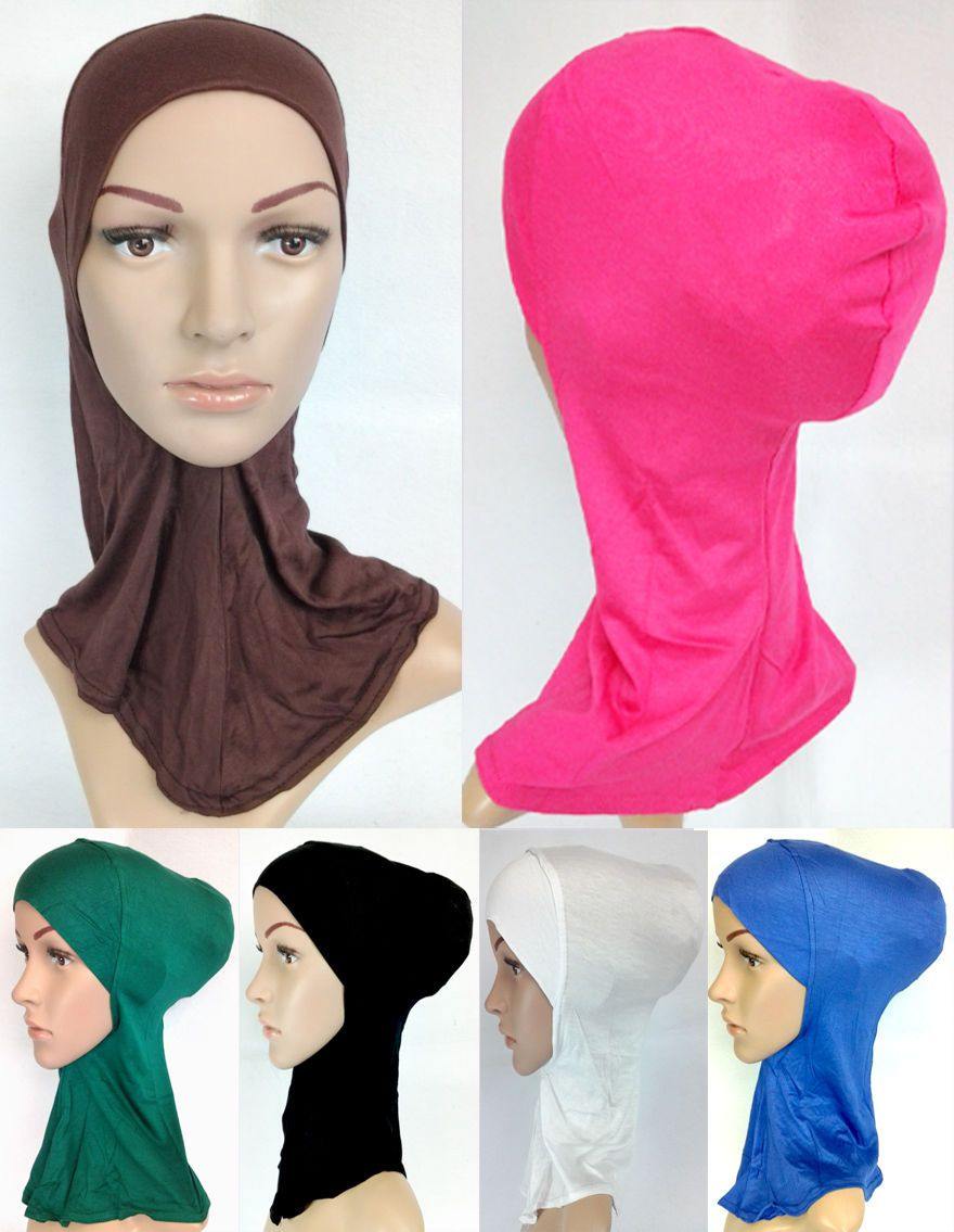 Women's Under Scarf Hat Cap Bone Bonnet Hijab Islamic Neck Cover Muslim - Arabian Shopping Zone