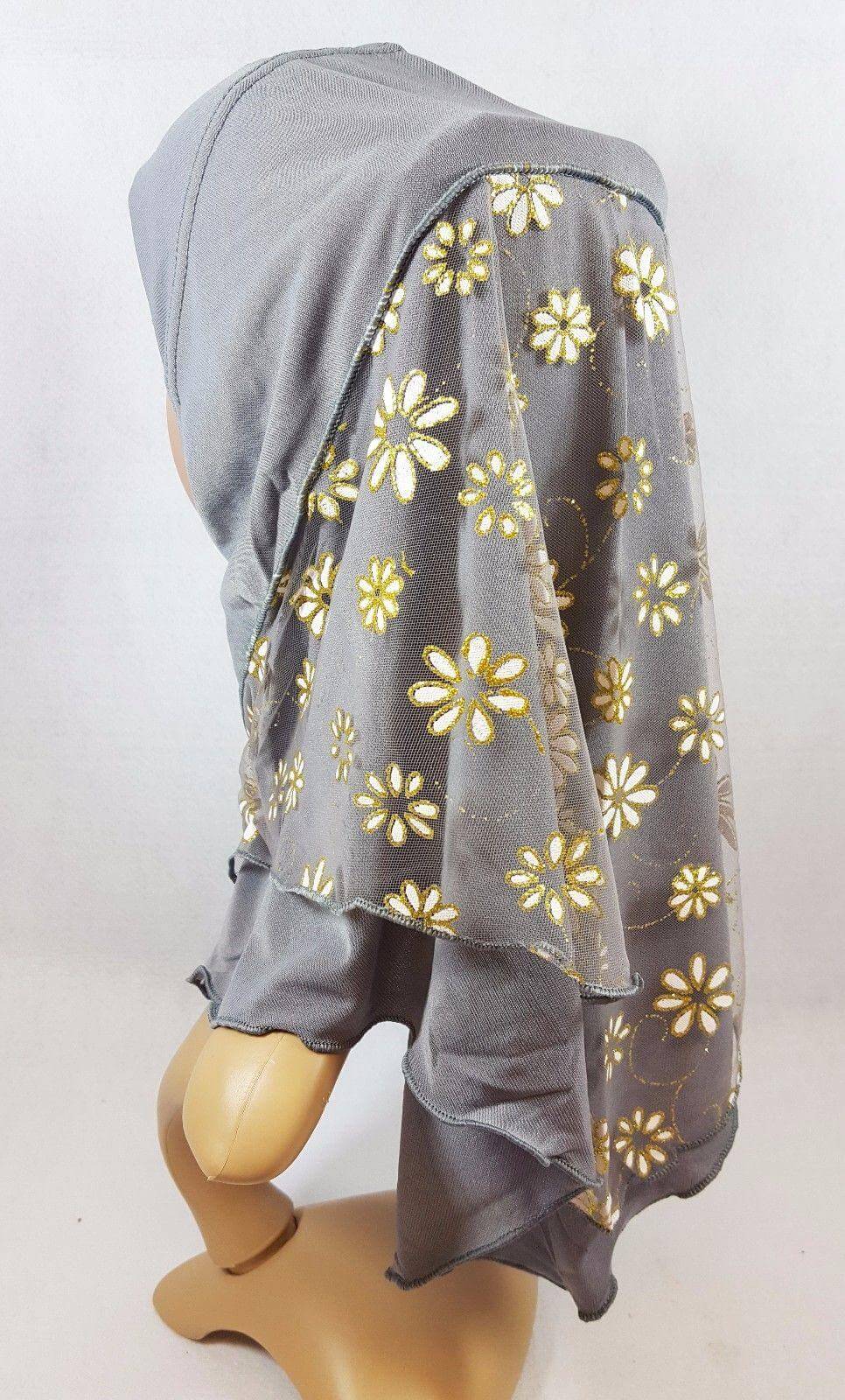 NEW Crystal Hemp Toddler Children Kids Hijab Islamic Scarf Shawls 2-8T - Arabian Shopping Zone