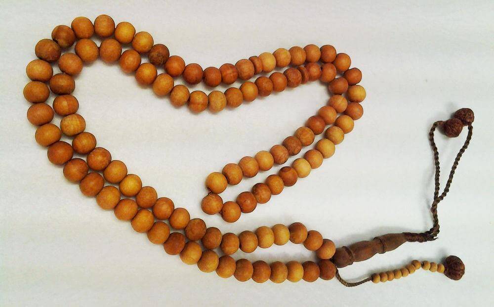Natural Sandalwood Islam Muslim Prayer Beads 99 Masbaha 8mm Smell-so-good - Arabian Shopping Zone