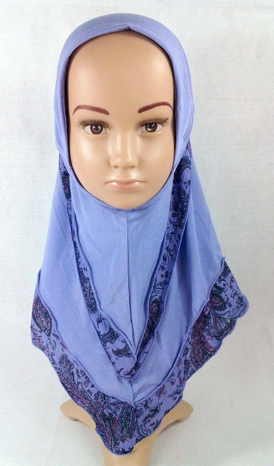 NEW Crystal Hemp Kids Toddler Children Islamic Hijab Islamic Scarf Shawls 3-8T - Arabian Shopping Zone