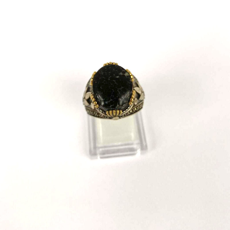 Yemeni Rare Genuine Agate 925 Silver Men's Ring MFH230116
