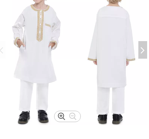 طقم كورتا للأولاد الصغار يتكون من ثوب مع بنطلون