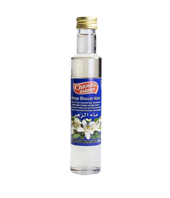 Botella de agua de flor de naranja
