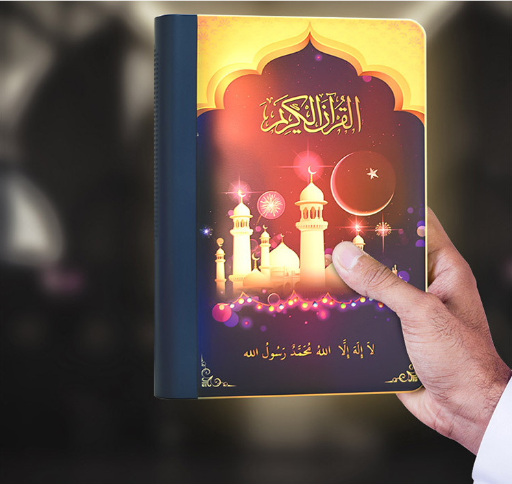 مكبر صوت مزدوج للقرآن الكريم | إضاءة LED | جهاز تحكم عن بعد بتقنية البلوتوث