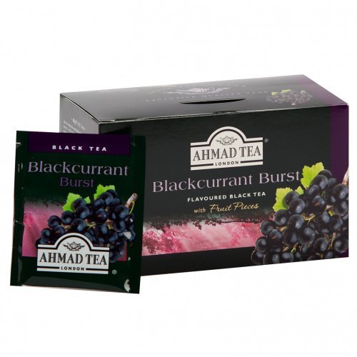 Ahmad Black Fruit Tea. Blackcurrant Burst 20 teabags