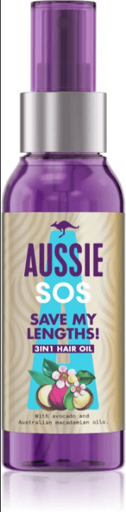 Aceite capilar 3 en 1 Aussie SOS ¡Salva mis longitudes!
