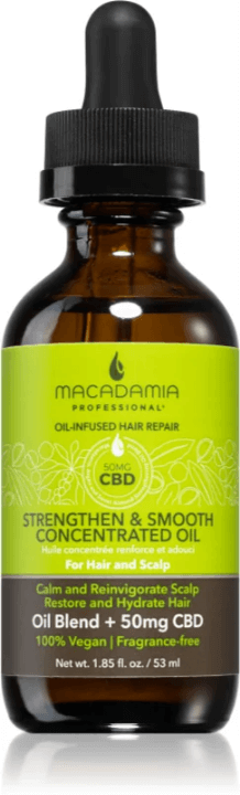 "Macadamia Natural Oil Strengthen & Smooth Concentrated Oil Bottle with Dropper"