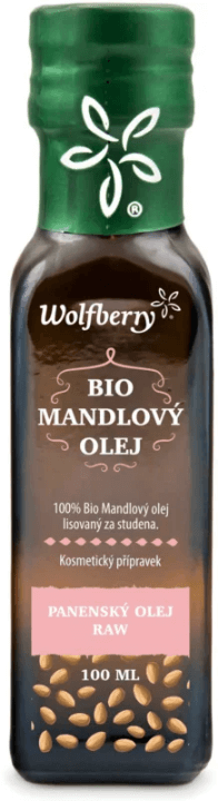 Organic Wolfberry Almond Oil Bottle 100ml with Vegan Label