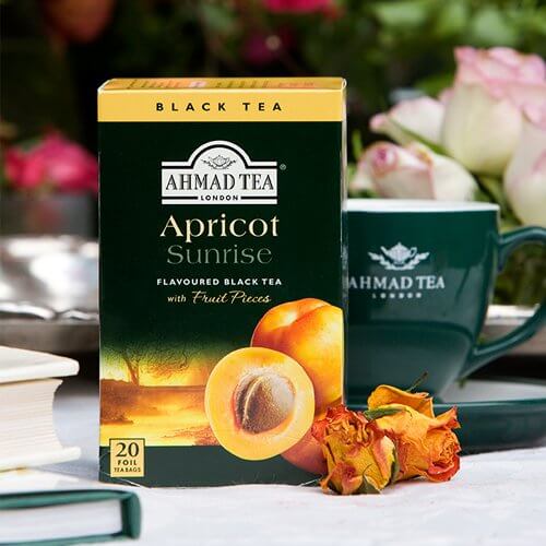 Té de Frutos Negros Ahmad. Albaricoque Amanecer, 20 bolsitas