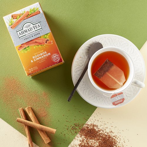 Ahmad Herbal Tea. Rooibos & Cinnamon 20 teabags