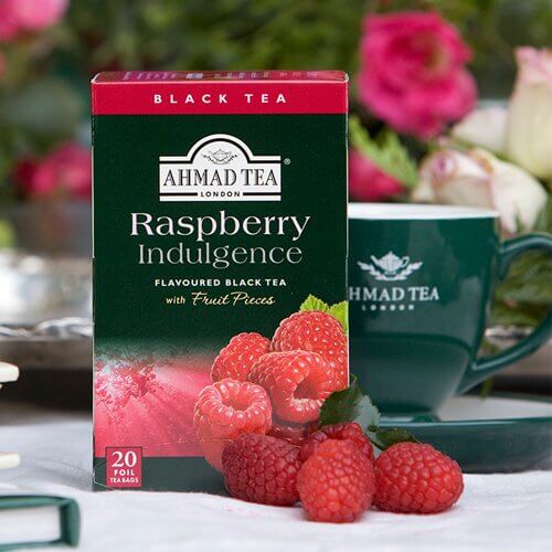 Té de Frutos Negros Ahmad. Indulgencia de Frambuesa (20 bolsitas)