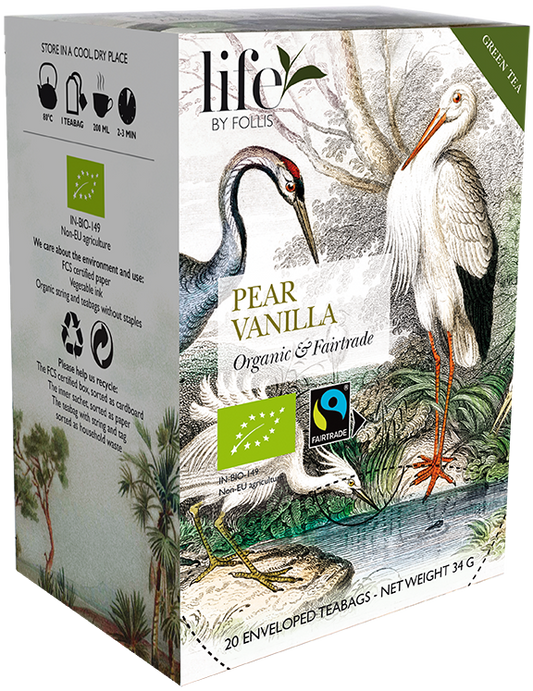 Pear vanilla Green tea Rooibos Life by Follis 20 Teabags