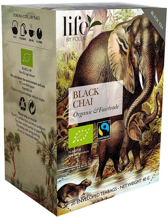 Chai Black tea Life by Follis 20 Teabags