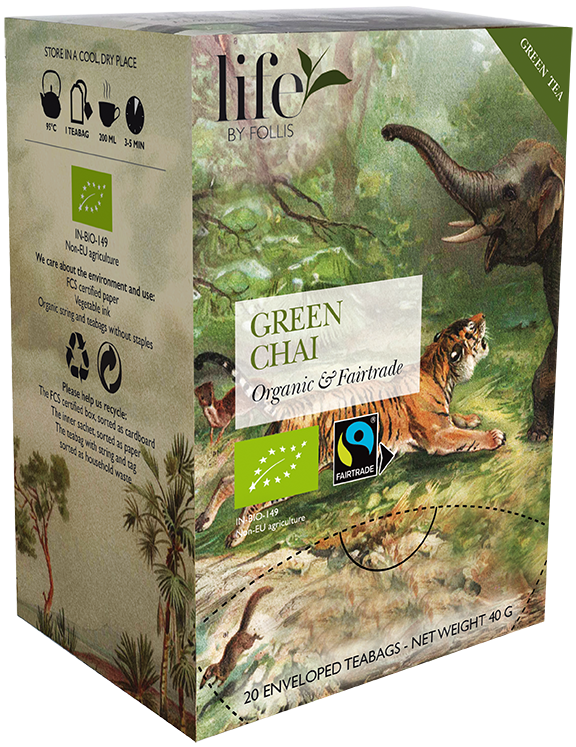 Chai Green tea Life by Follis 20 Teabags