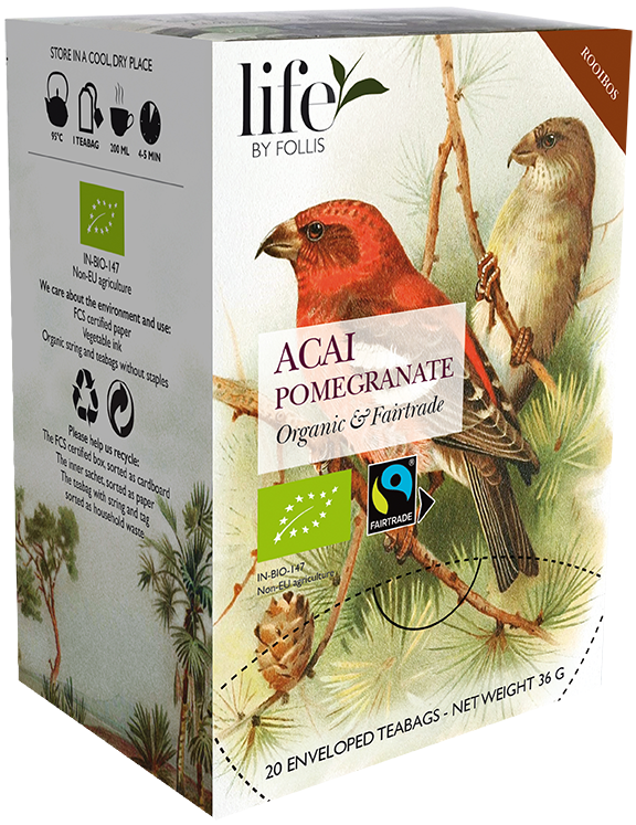 Acai pomegranate Rooibos 20 Teabags Life by Follis