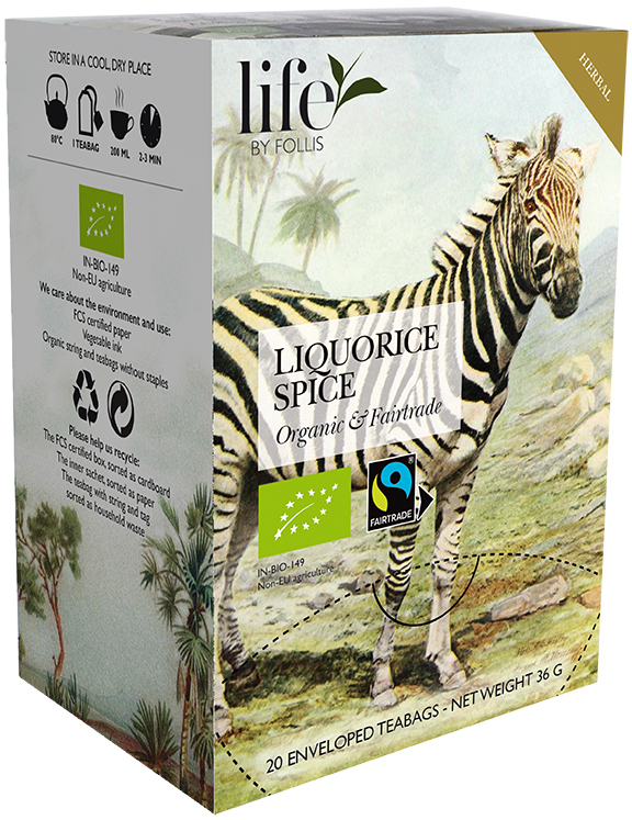 Licorice spices herbal tea Life by Follis 20 Teabags
