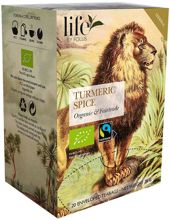 Turmeric spices Herbal tea Life by Follis 20 Teabags