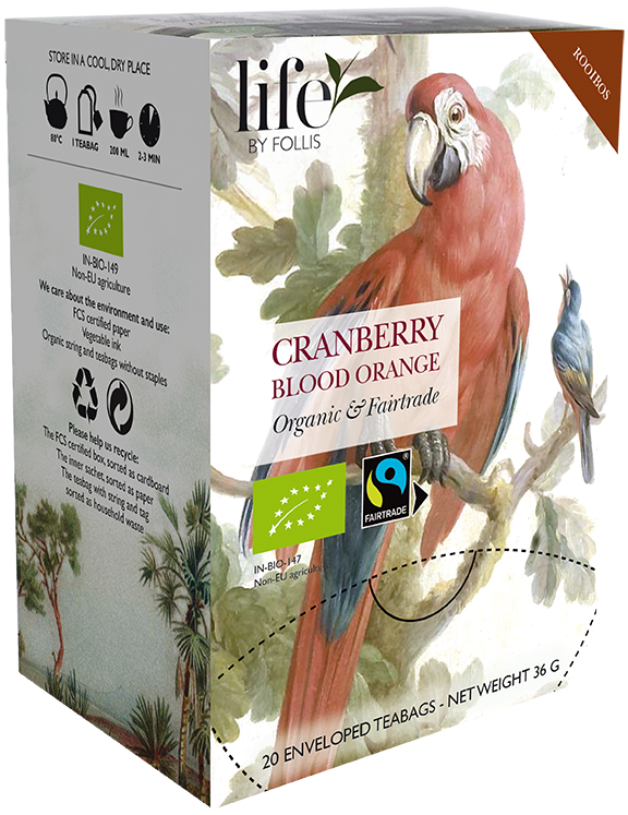 Cranberry blood orange Rooibos Life by Follis 20 Teabags