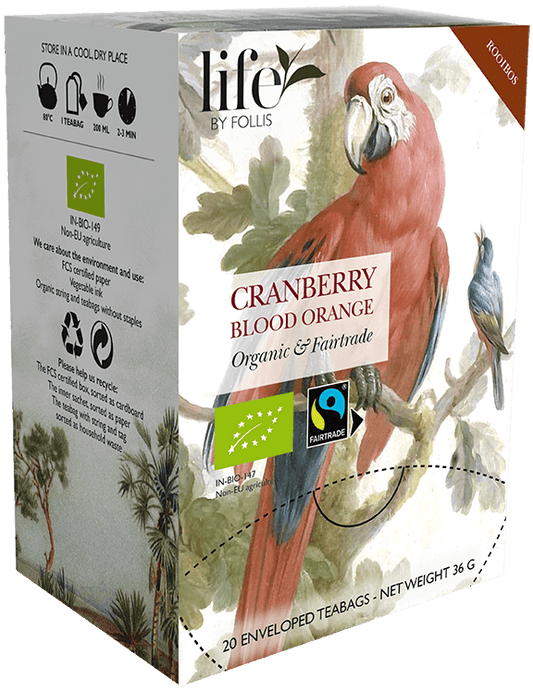 Cranberry blood orange Rooibos Life by Follis 20 Teabags
