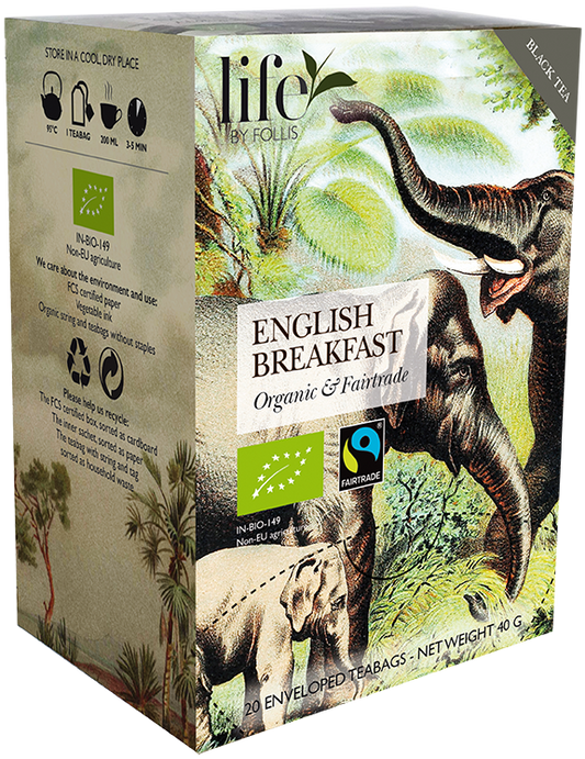 English Breakfast Black tea Life by Follis 20 Teabags