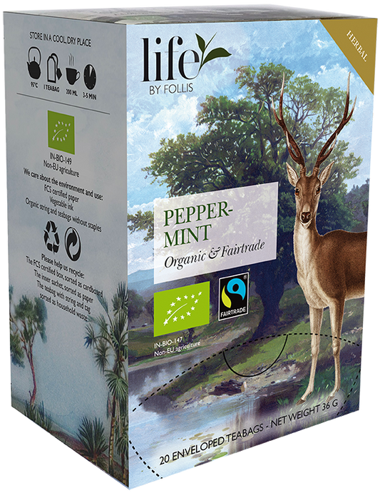 Peppermint Herbal tea Life by Follis 20 Teabags