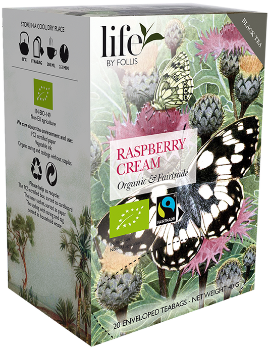 Raspberry cream Black tea Life by Follis 20 Teabags