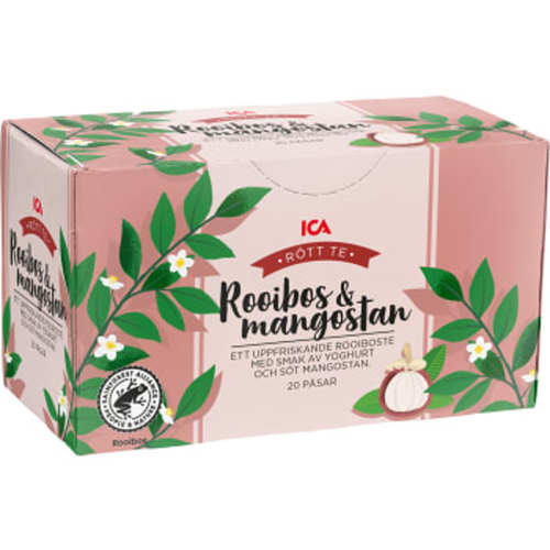Swedish ICA Rooibos tea Mangosteen & yogurt 20 tea bags