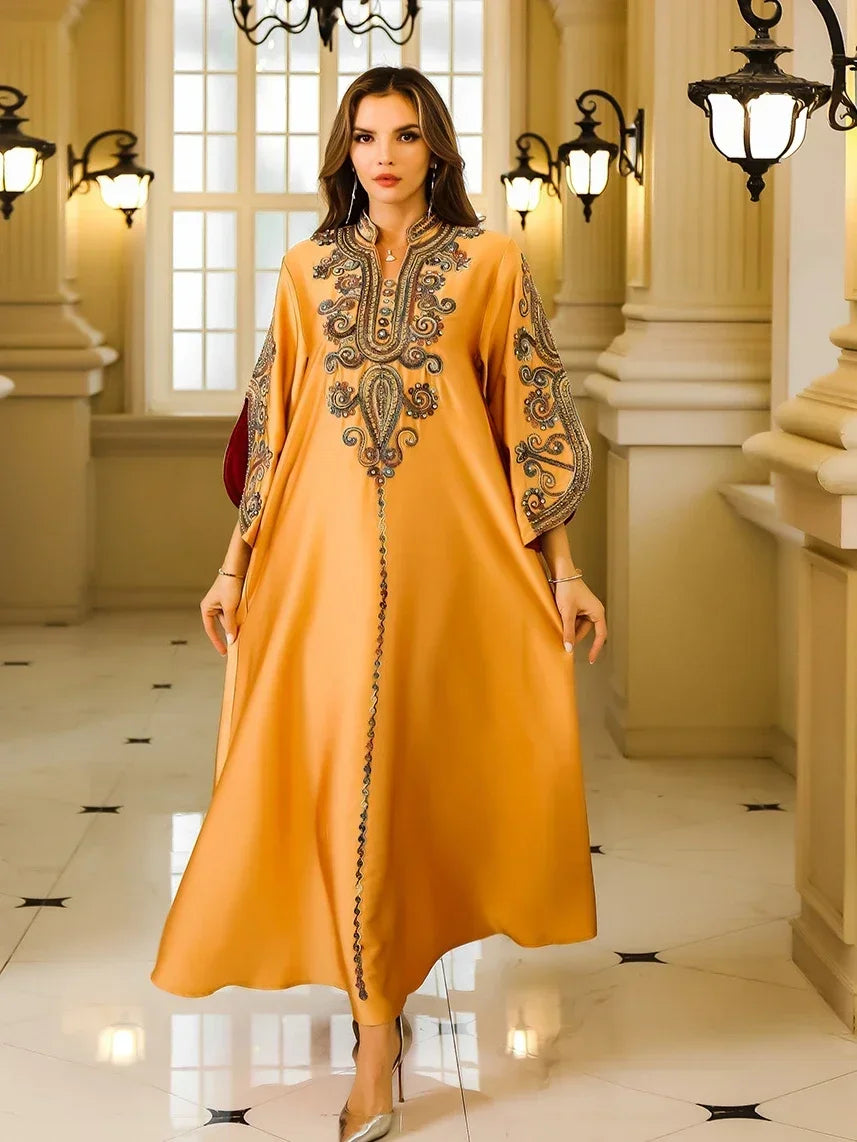 Evening Dresses Arab Long Robe Embroidery Women Party Jalabiya Eid Ram Arabian Shopping Zone Evening Dresses Arab Long Robe Embroidery Women Party Jalabiya Eid Ram Arabian Shopping Zone