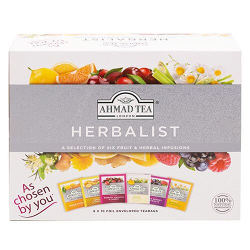 Copia de la selección de seis tés negros de Ahmad Tea Herbalist (120 gramos)