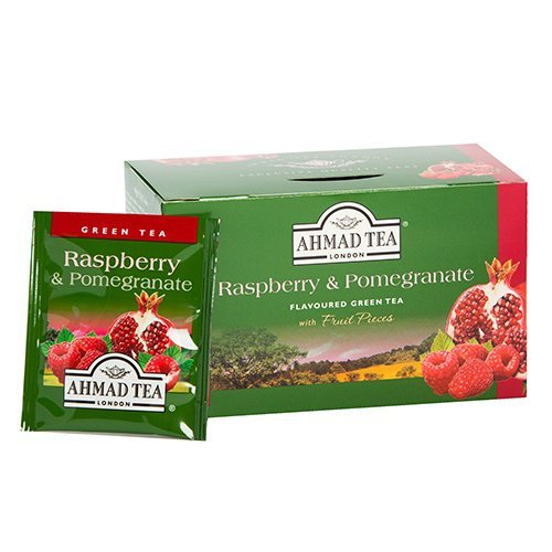 Ahmad Green tea with pomegranate and raspberry 20 teabags