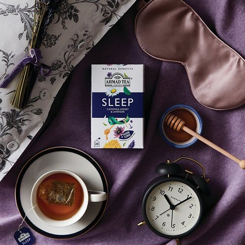 Infusión de manzanilla, miel y lavanda "Sueño" de Ahmad (20 bolsitas)