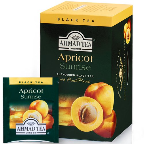 Ahmad Black Fruit Tea. Apricot Sunrise 20bags