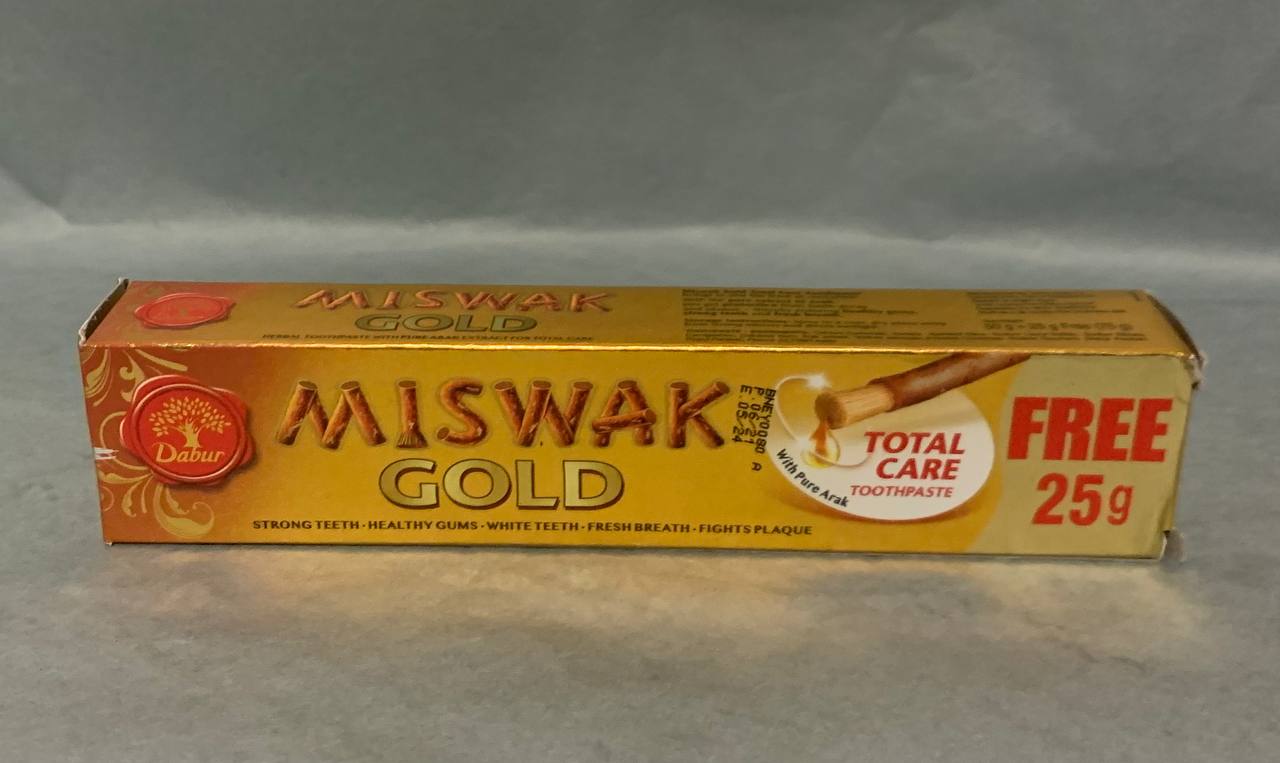 Dabur Miswak Gold Total Care Toothpaste 50+25g