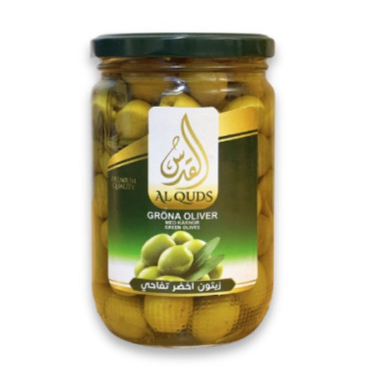 Aceitunas verdes con semillas AL Quds 660 g