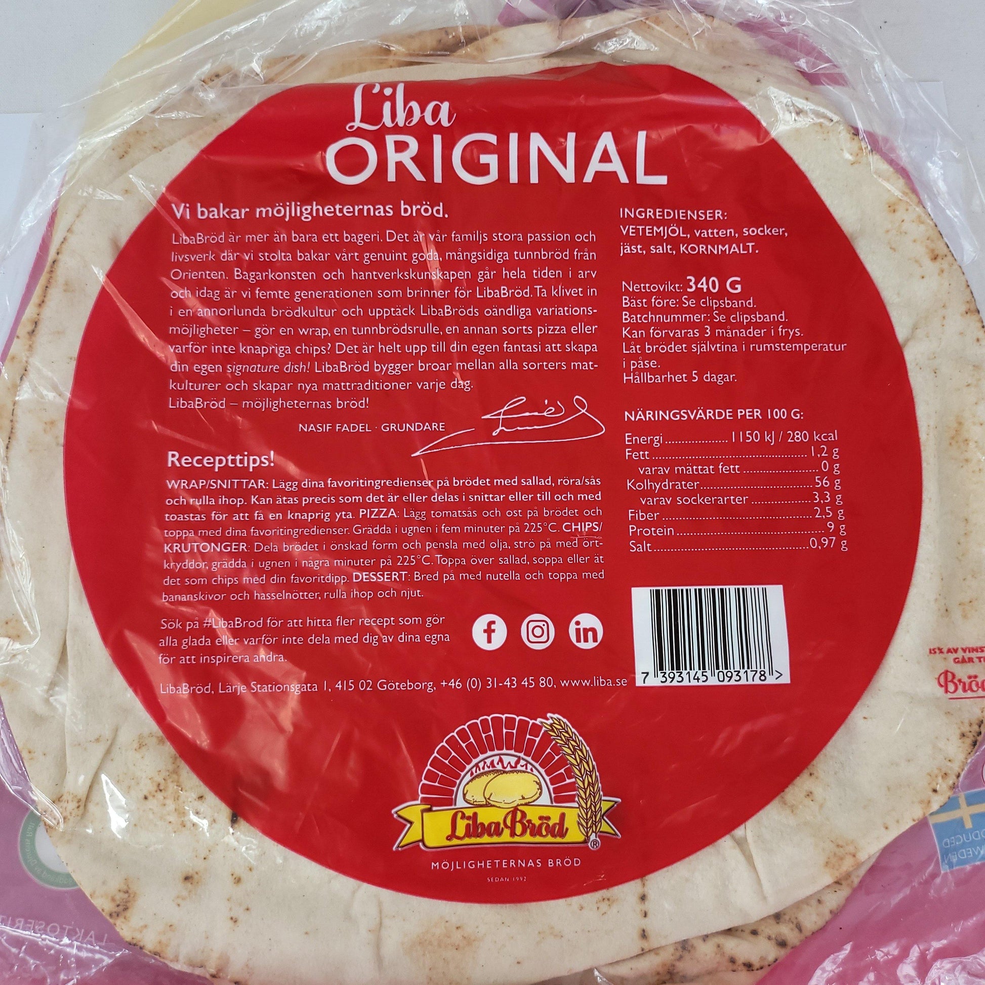 Liba Bröd (Lebanese Bread) 340g - Arabian Shopping Zone