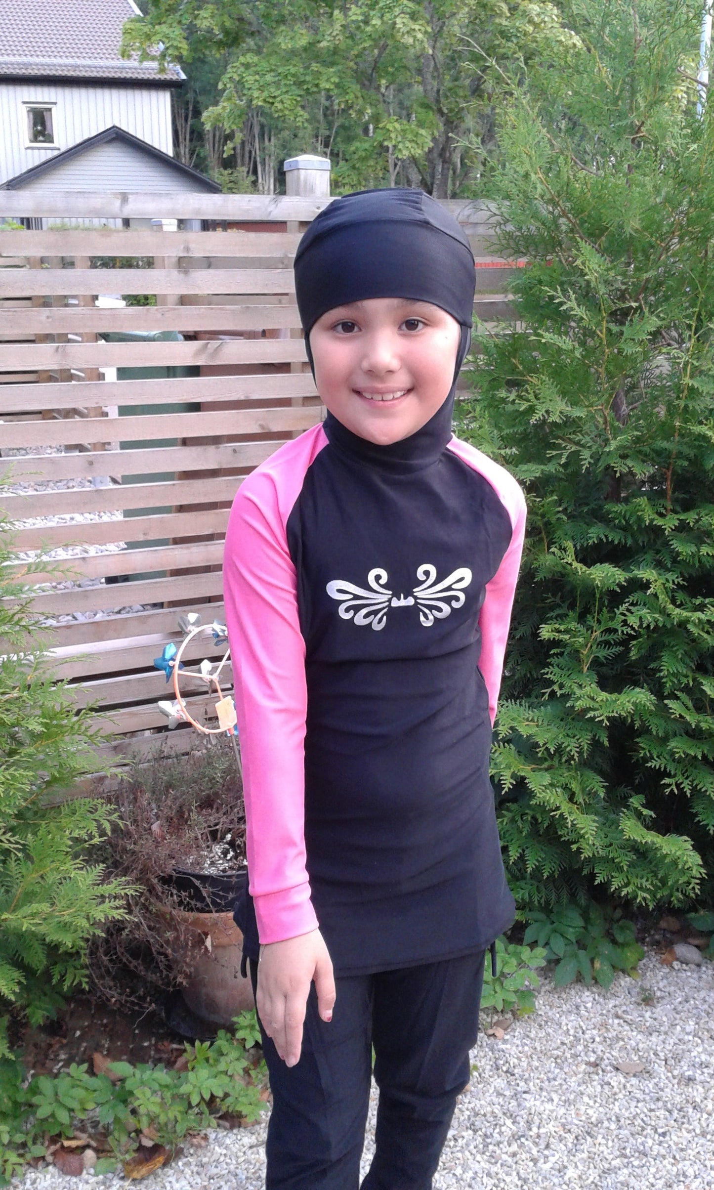 Girl Muslim Islamic Full Cover Swimwear Beach Wear Costumes 4-14T