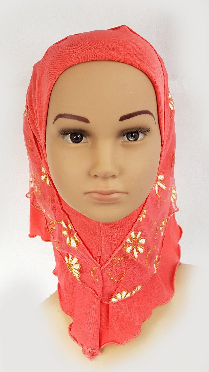 Crystal Hemp Toddler Children Kids Hijab Islamic Scarf Shawls -7270 - Arabian Shopping Zone