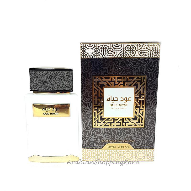 Oud Hayat Unisex 100ml EDT by Areen Perfumes - Arabian Shopping Zone