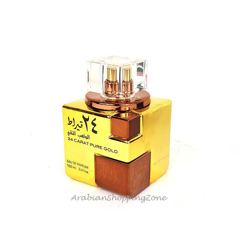 24 Carat Pure Gold Unisex 100ml EDP by Lattafa Perfumes - Arabian Shopping Zone