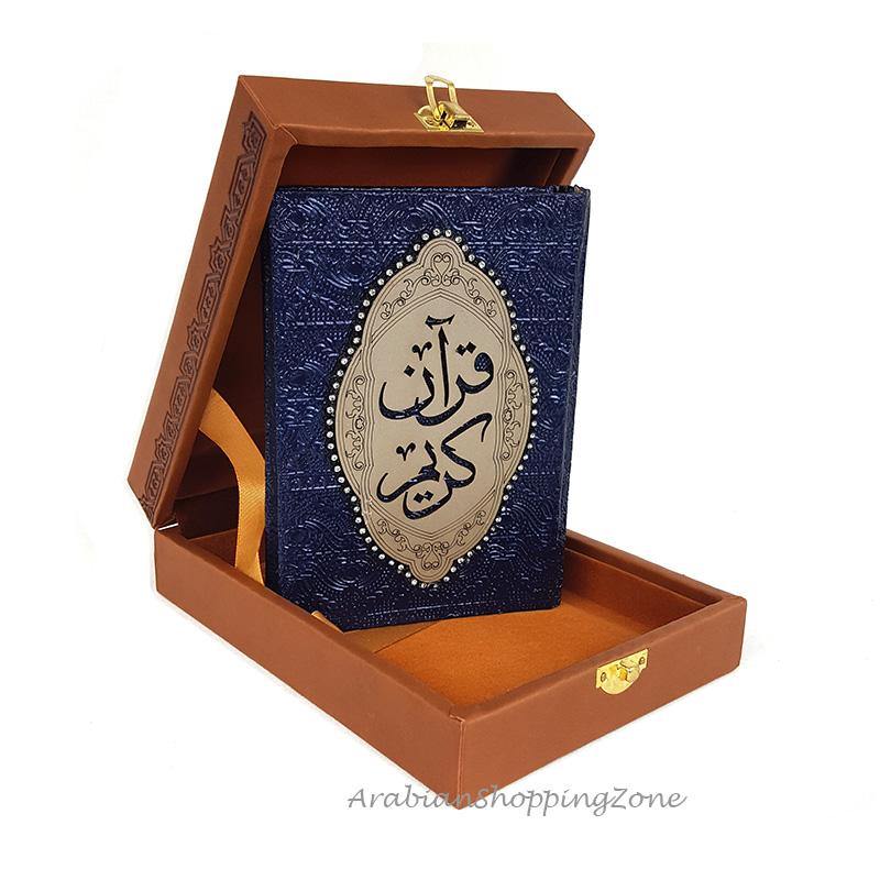 Dark Purple Mini Quran : Velvet Quran with Tasbeeh (Prayer Beads) in Gift  Box (Nice for Islamic