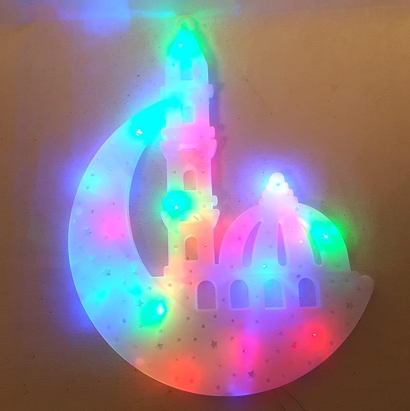 Lantern/Moon RGB Led Lights for Ramadan Eid Festival 12" - Arabian Shopping Zone