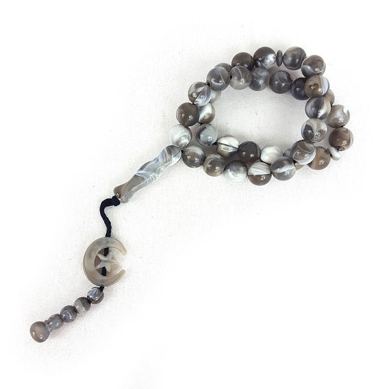 Star/Moon10mm Prayer Beads 33 Masbaha - Arabian Shopping Zone