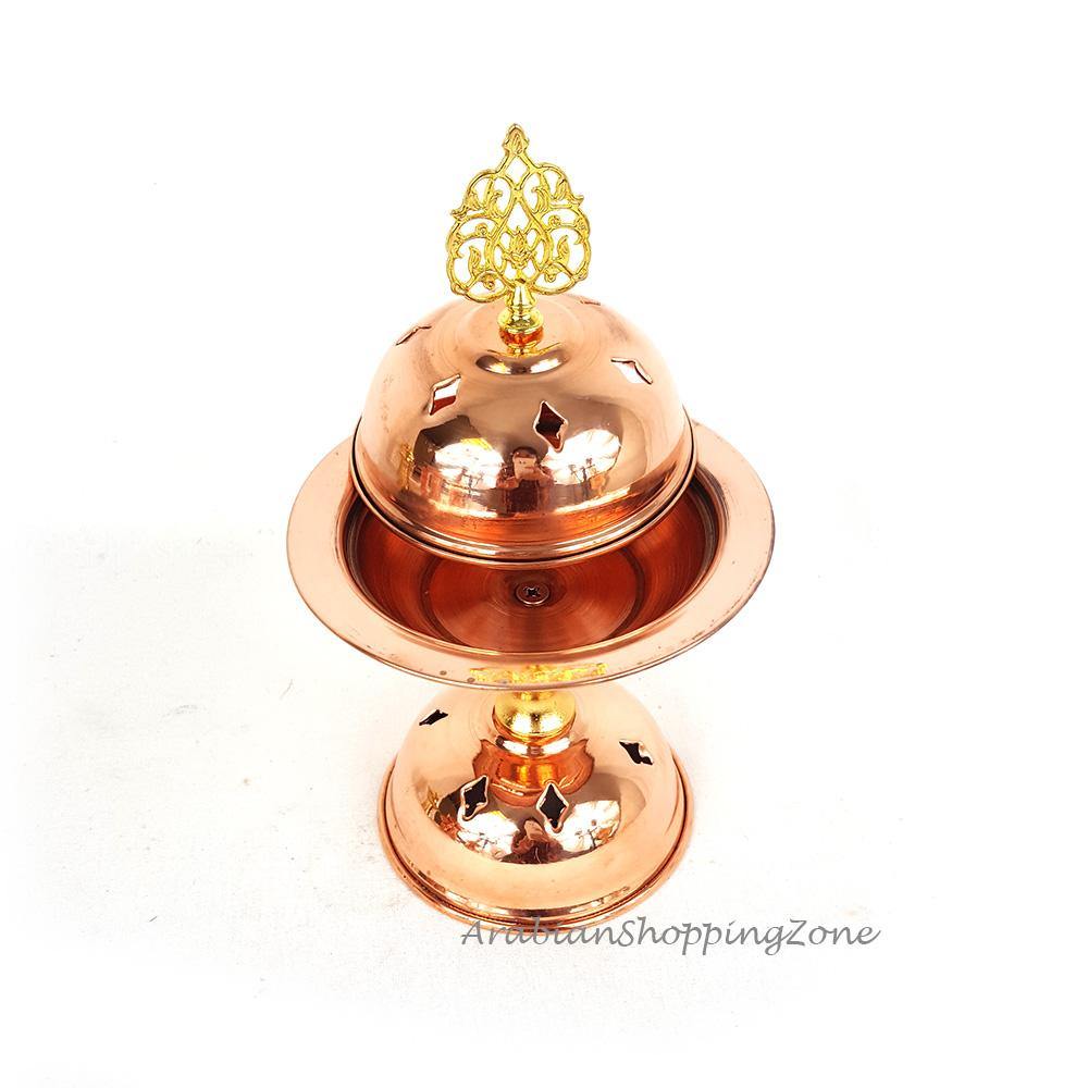 Copper Incense Burner - AL Qubbah - Arabian Shopping Zone