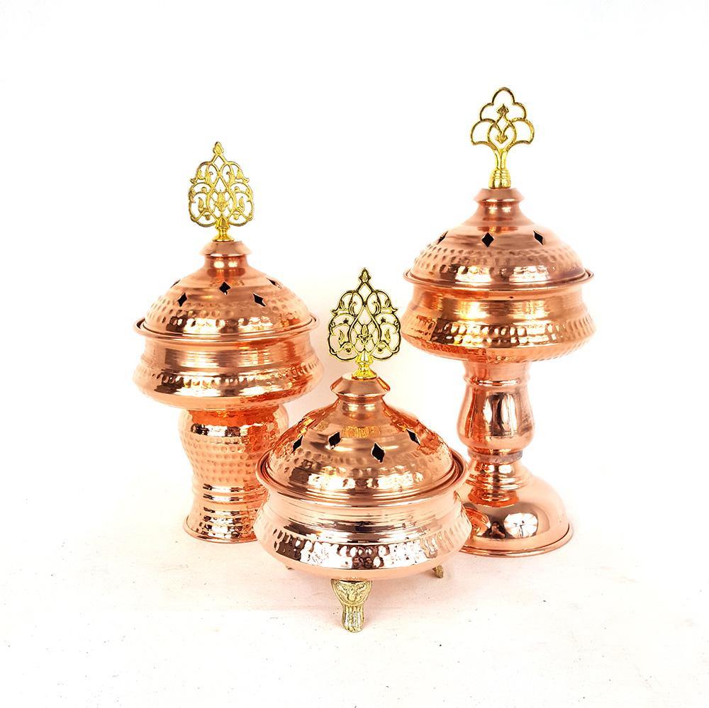 Copper Incense Burner - Lamees - Arabian Shopping Zone