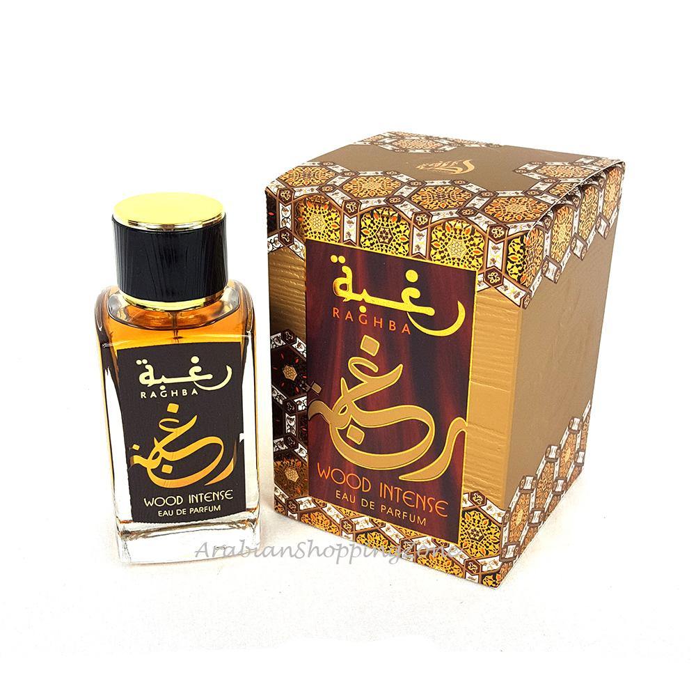 Raghba Wood Intense Unisex Perfume 100ml EDP by Lattafa - Arabian Shopping Zone