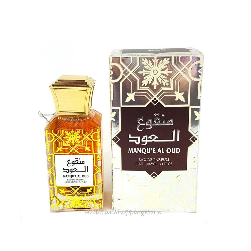 Manqu'e AL Oud Unisex 100ml EDP Spray Perfume by Lattafa - Arabian Shopping Zone