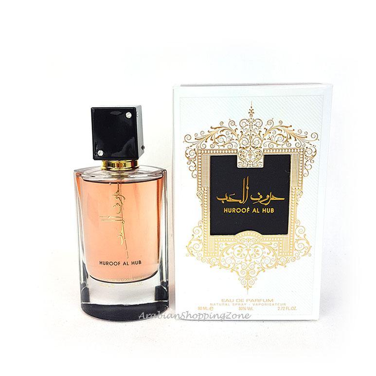 Huroof AL Hub Unisex 80ml Spray Perfume EDP by Ard AL Zaafaran - Arabian Shopping Zone