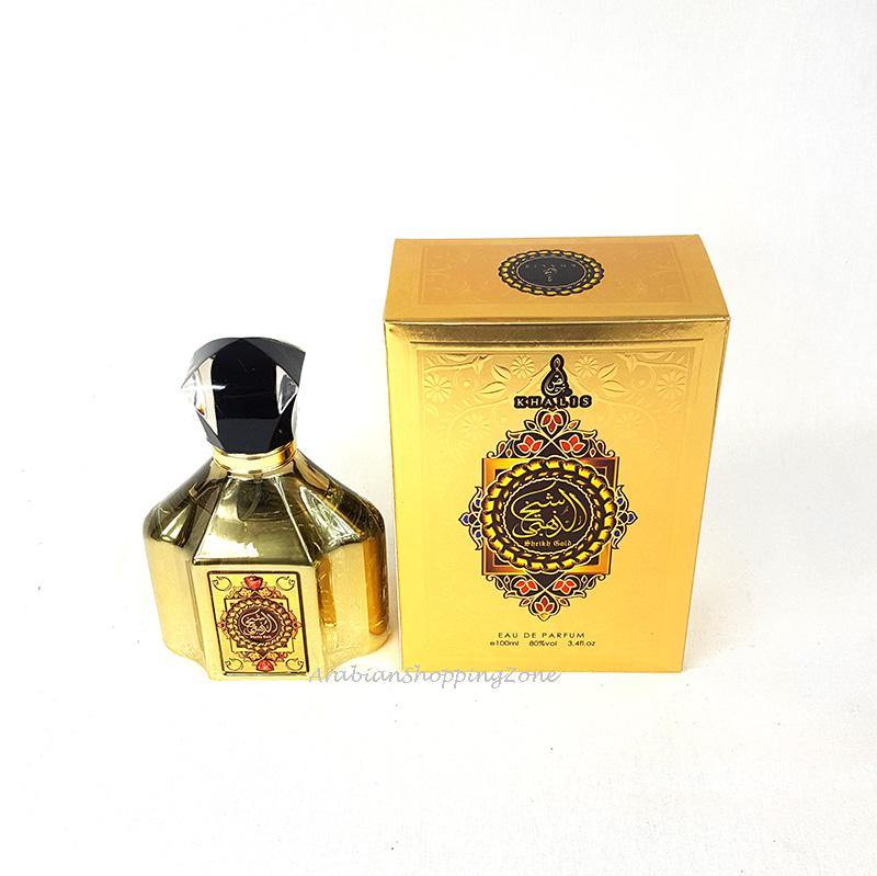 Sheikh Gold Spray Perfume For Men 100ml EDP by Khalis Perfumes - Arabian Shopping Zone