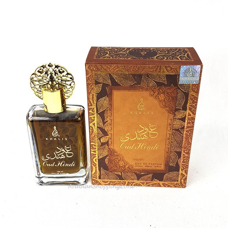 Oud Hindi Unisex Spray Perfume 100ml EDP by Khalis Perfumes - Arabian Shopping Zone