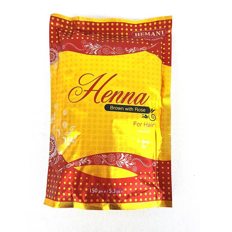 Henna With Brown Rose For Hair 150 Grams - Arabian Shopping Zone